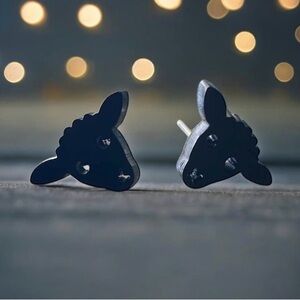Black Sheep Stud Earrings